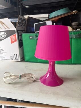 Ikea vintage Fushia Pink Lamp